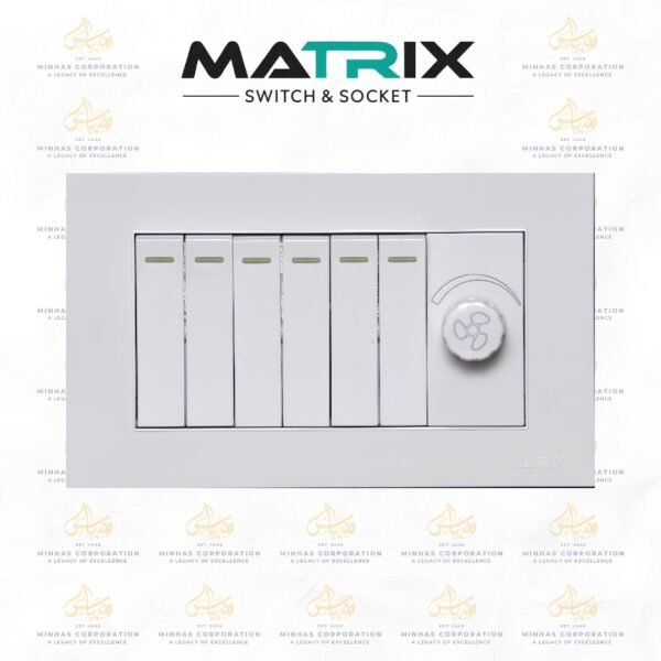 Matrix Prime Plus 6 Switch 1 Dimmer