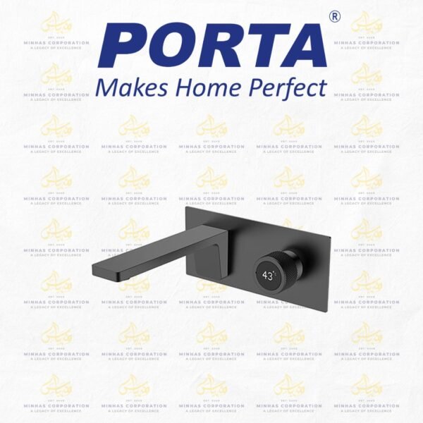 Porta Wall Mounted Mixer HDA426P-WMM-MB – Matt Black