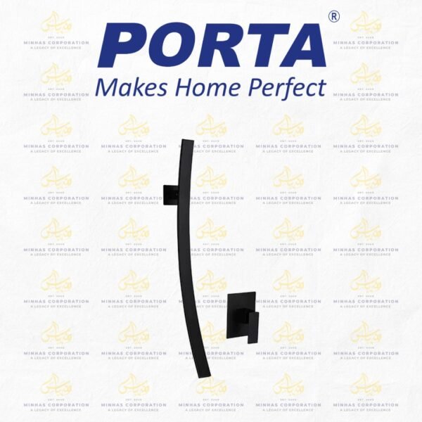 Porta Wall Mounted Mixer HDA4440-WMM-MB – Matt Black