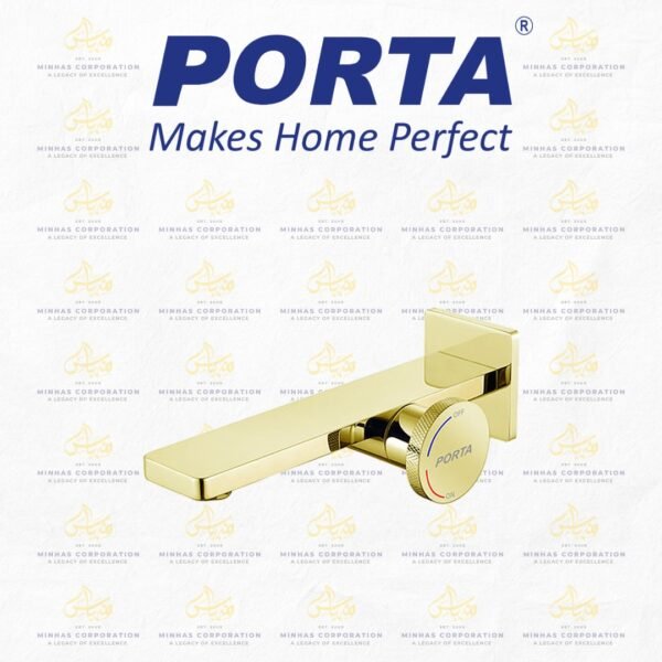 Porta Wall Mounted Mixer HDA456-WMM-G – Gold
