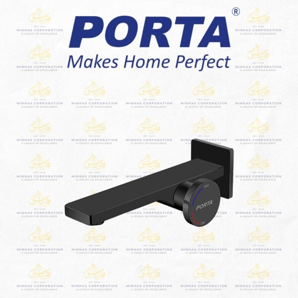 Porta Wall Mounted Mixer HDA456-WMM-MB – Matt Black