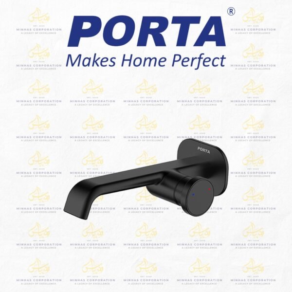 Porta Wall Mounted Mixer HDA888-WMM-MB – Matt Black