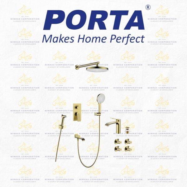 Porta Shower Set HDBG801 – Brush Rose Gold