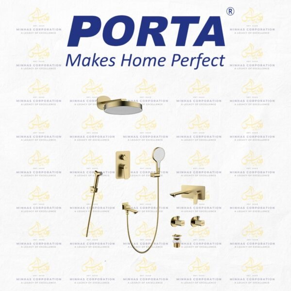 Porta Shower Set HDBG838 – Brush Rose Gold