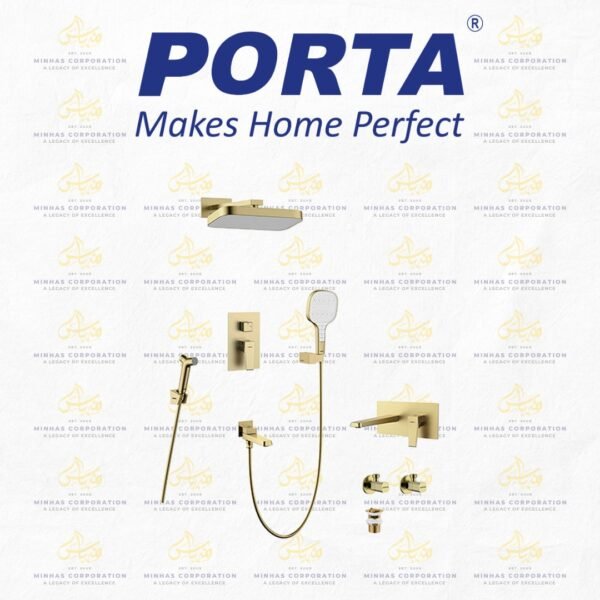 Porta Shower Set HDBG886 – Brush Rose Gold