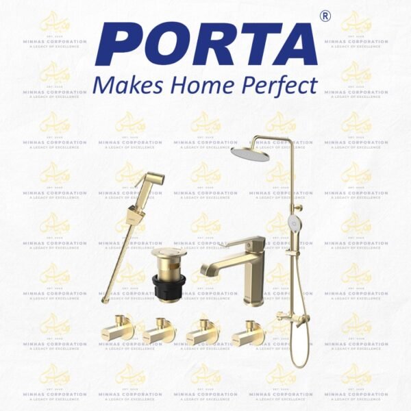 Porta Shower Set HDBLG360Y – Brush Light Gold