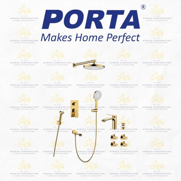 Porta Shower Set HDSG801 – Shine Gold