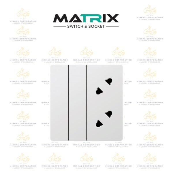 Matrix A3 2 Gang + 2 Socket