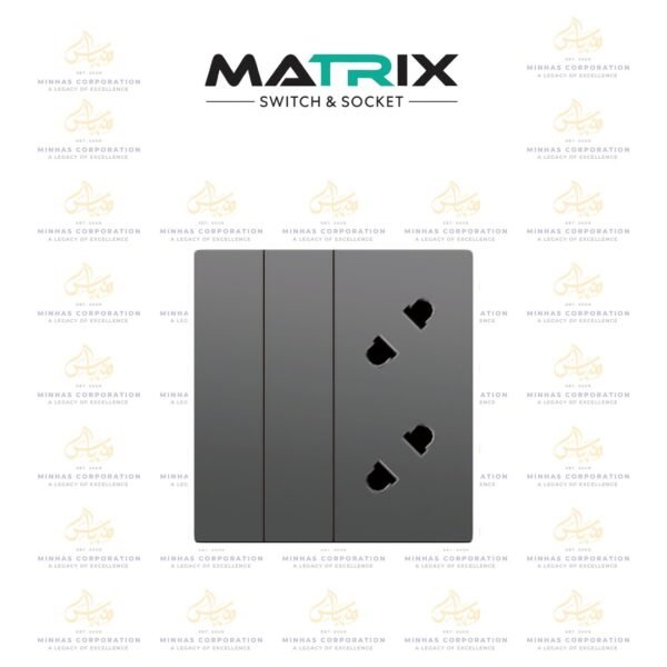 Matrix A4 2 Gang + 2 Socket