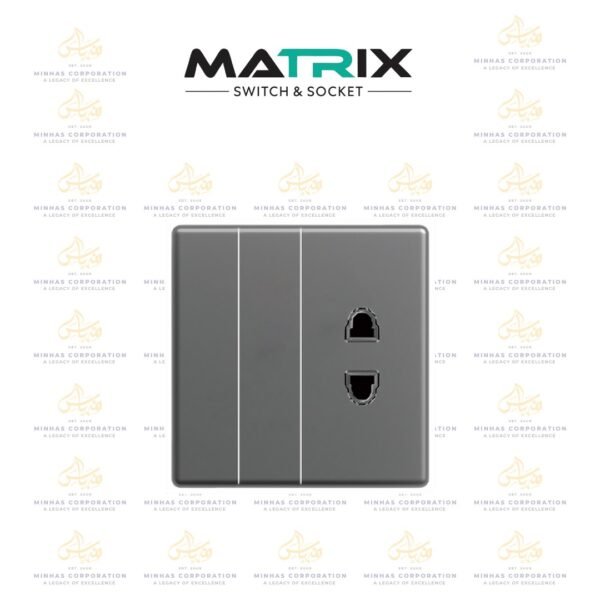 Matrix A7 2 Gang + 1 Socket