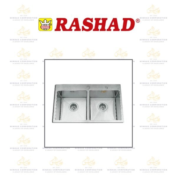 Top Mount Double Bowl 26HM – 17.5″ X 29.5″