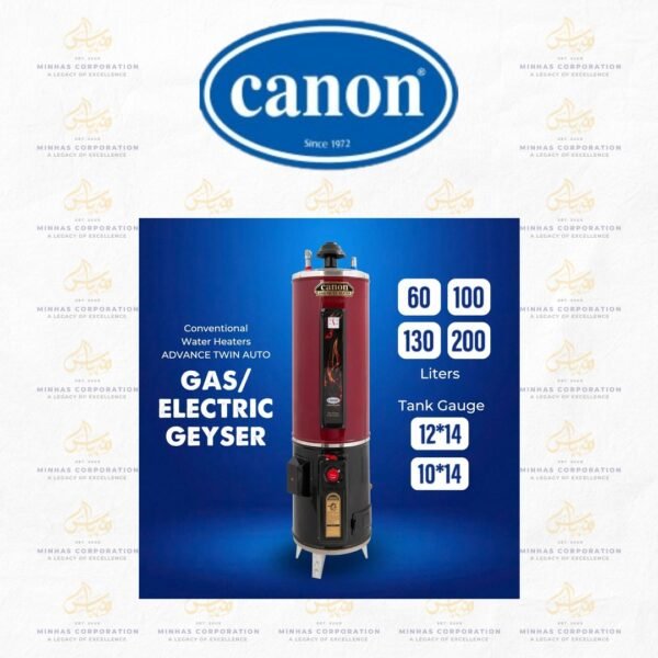 Canon Conventional Water Heaters - Geysers - ADVANCE TWIN AUTO