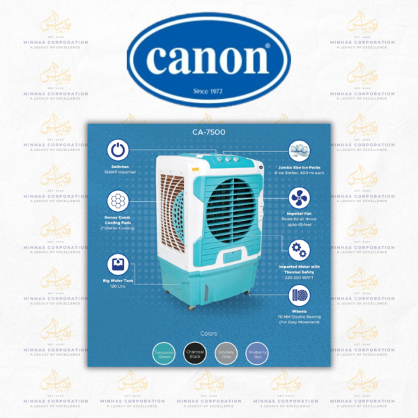 Canon Room Air Cooler CA-7500 AC – 120L tank capacity