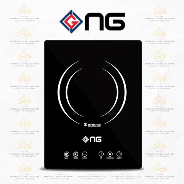 NasGas NTC-123 Single Burner 2200W Infrared Cooker - Touch Control Ceramic Stove