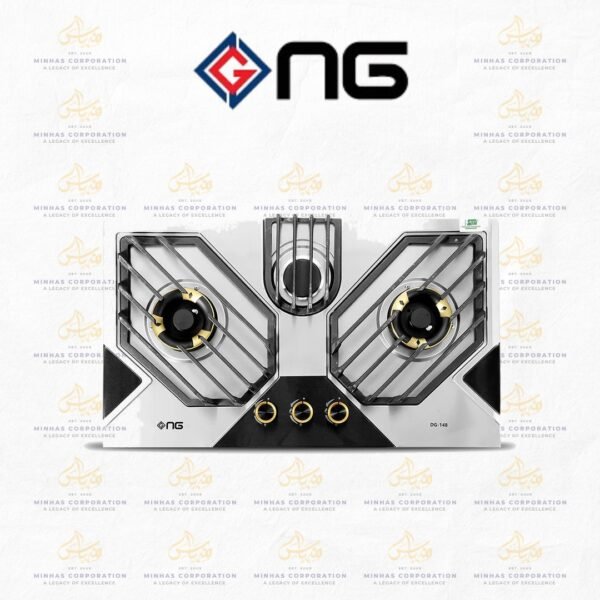 NasGas DG-148 Built-in Hob – 3 Burner Stainless Steel Gas Stove with Auto Ignition
