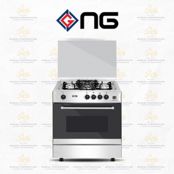NasGas Cooking Range DG-430 Single Door –3 Burner, Stainless Steel Body
