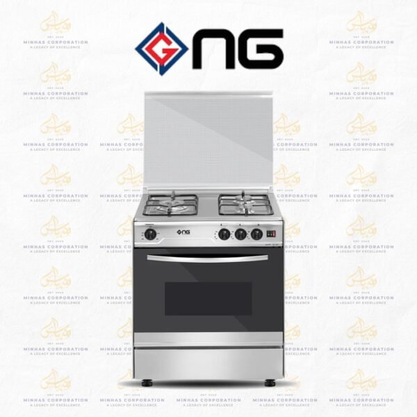 NasGas DG-327 Cooking Range - 3 Burner Single Door - Stainless Steel