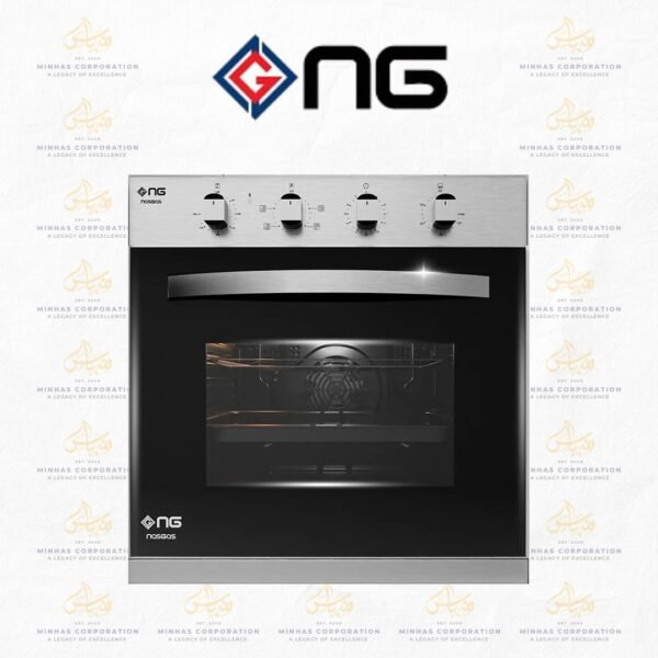 NasGas NG-551 Dual Fuel Built-in Oven | 65L Stainless Steel (Electric & Gas)