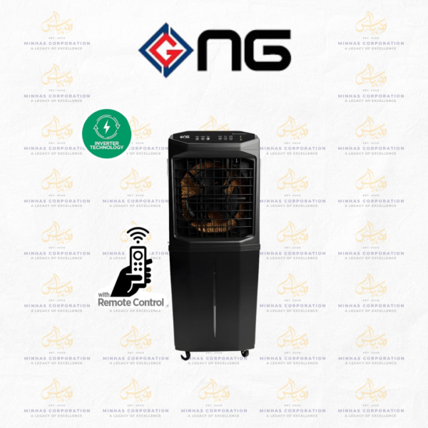 NasGas Foldable Air Cooler NAC-2115 | 70L Water Tank | Touch Operating Control | Remote Control Operating | Energy Efficient