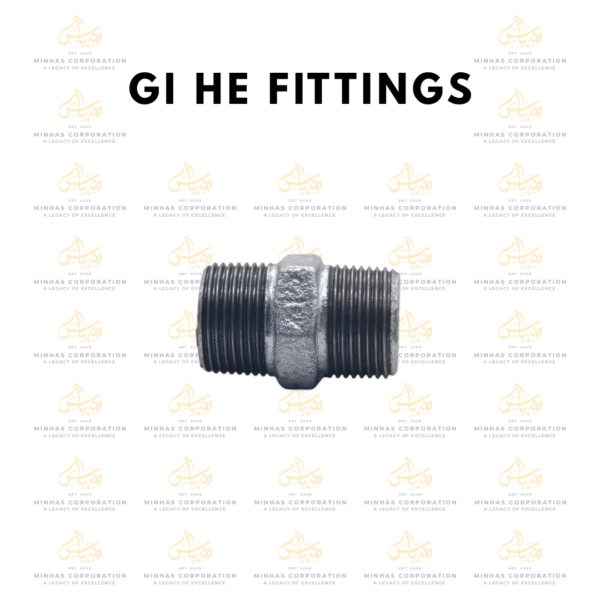 GI HE Galvanized Iron Nipple – GI Pipe Fitting