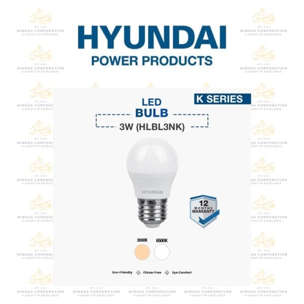 Hyundai LED Bulb 3W (HLBL3NK)