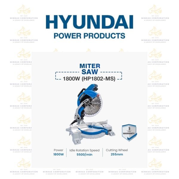 Hyundai 10" Miter Saw 1800W (HP1802-MS)