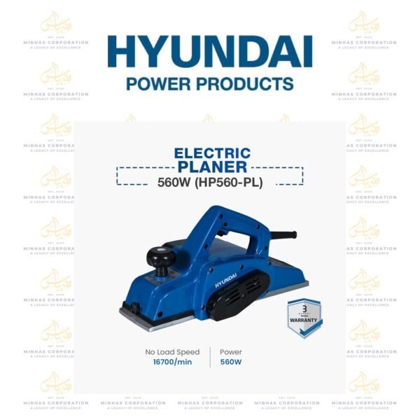 Hyundai 82mm Electric Planer 560W (HP560-PL)