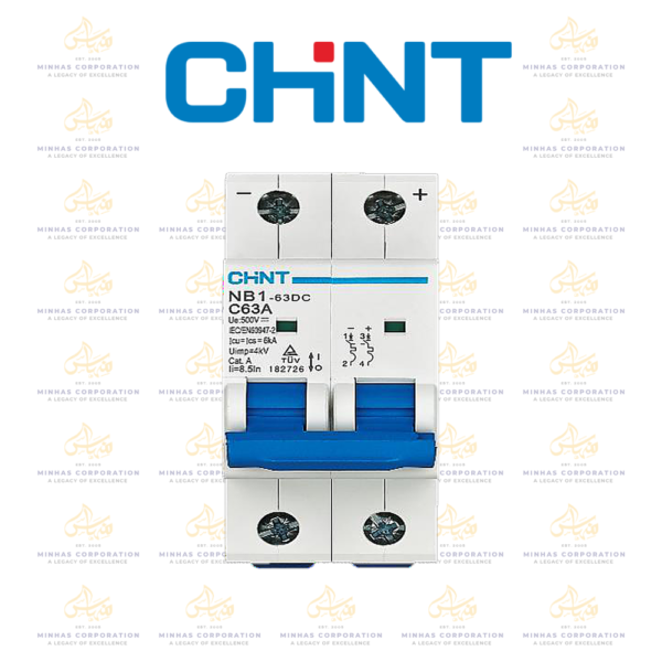 Chint NB1-63DC 2P 1–63A DC MCB